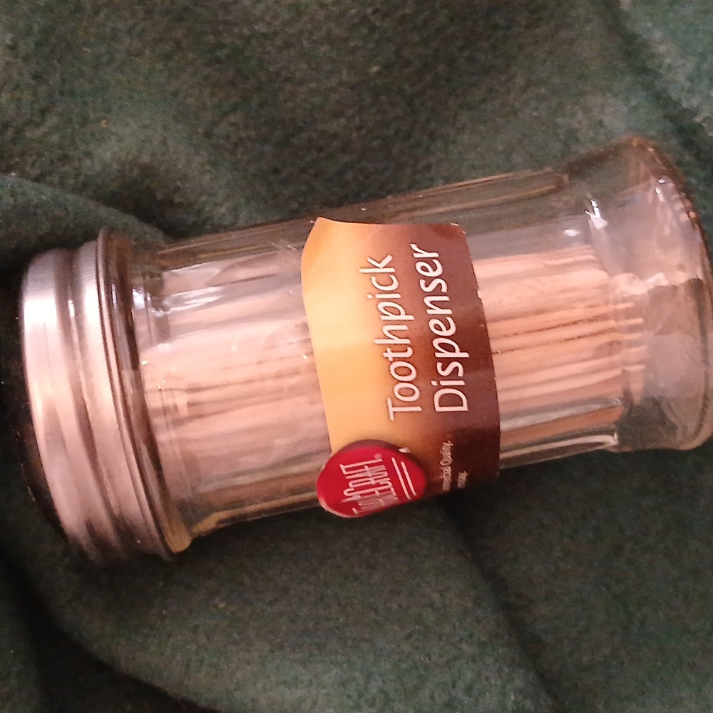 I individually wrapped tooth picks with holder and lid